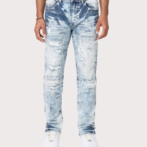 Grindhouse Slim Fit Distressed Denim Jeans