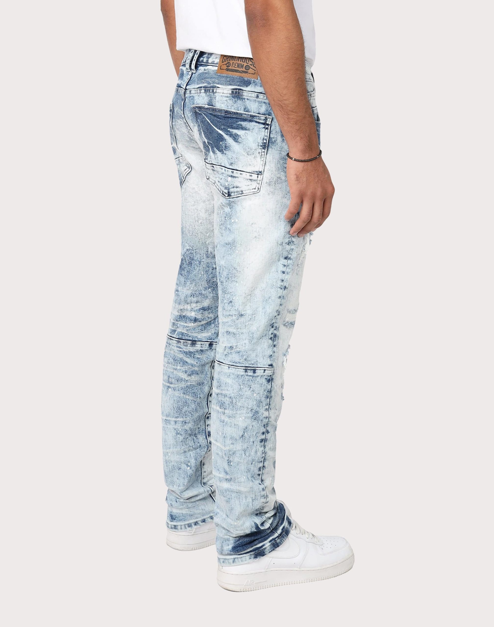 Grindhouse Slim Fit Distressed Denim Jeans - Image 2