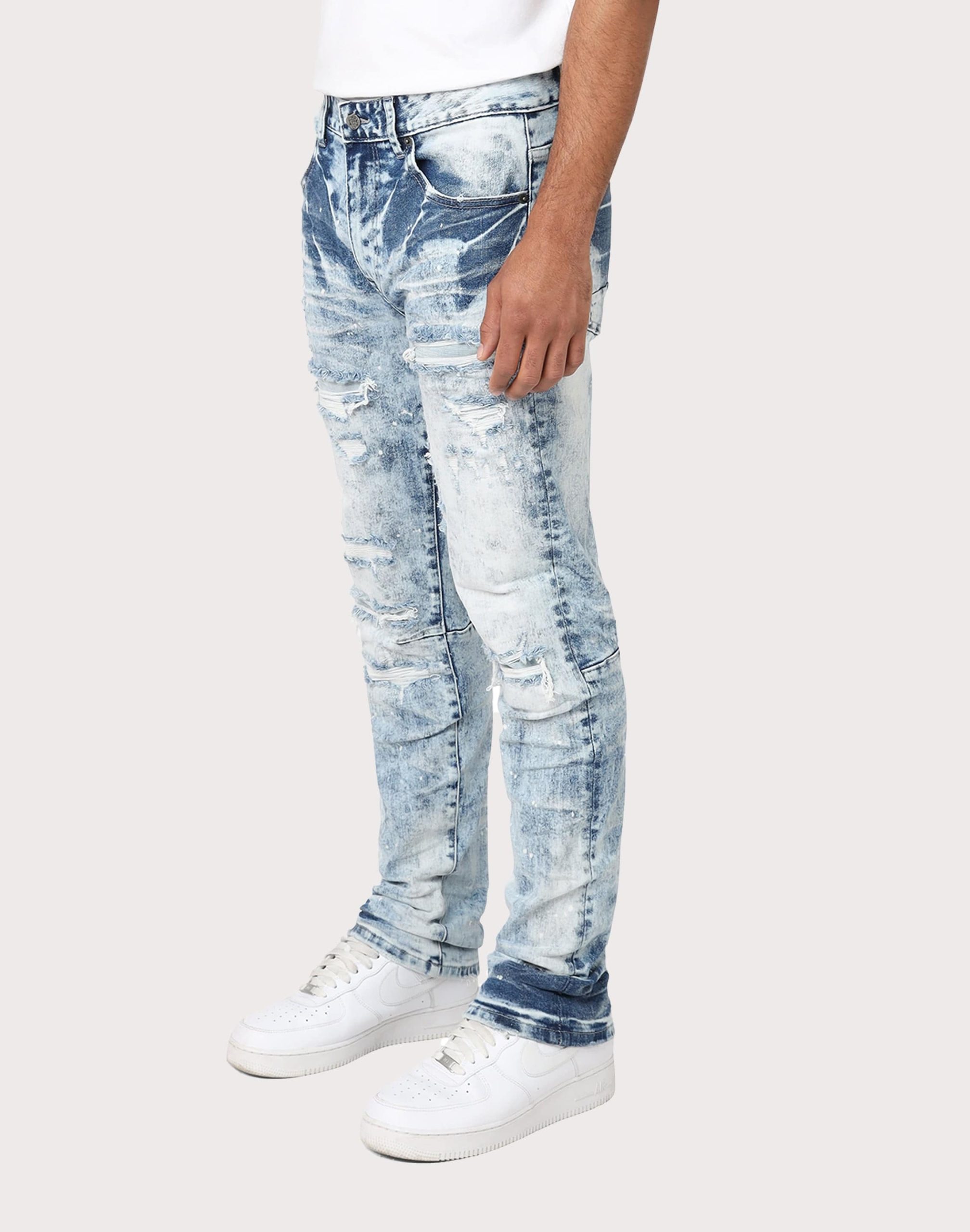 Grindhouse Slim Fit Distressed Denim Jeans - Image 3