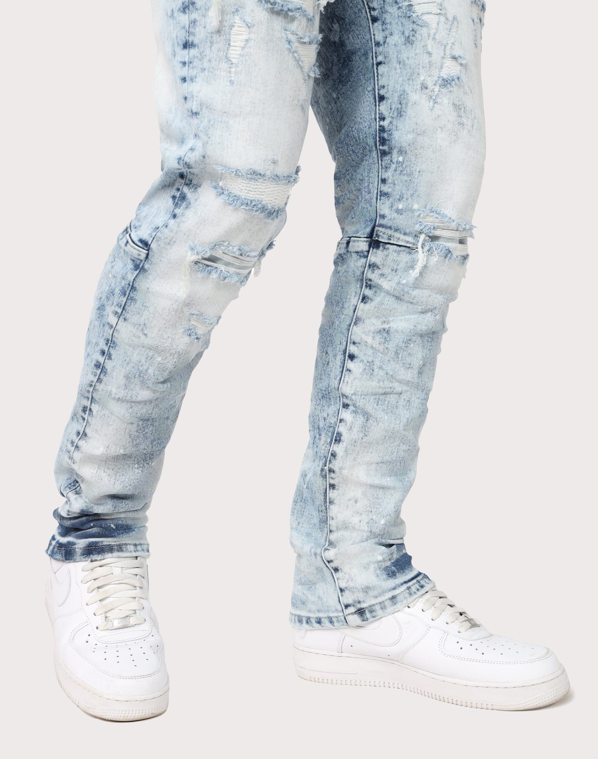 Grindhouse Slim Fit Distressed Denim Jeans - Image 5