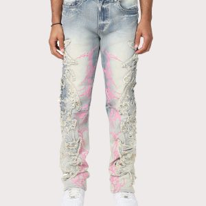 Grindhouse Slim Fit Thorn Distressed Denim Jeans
