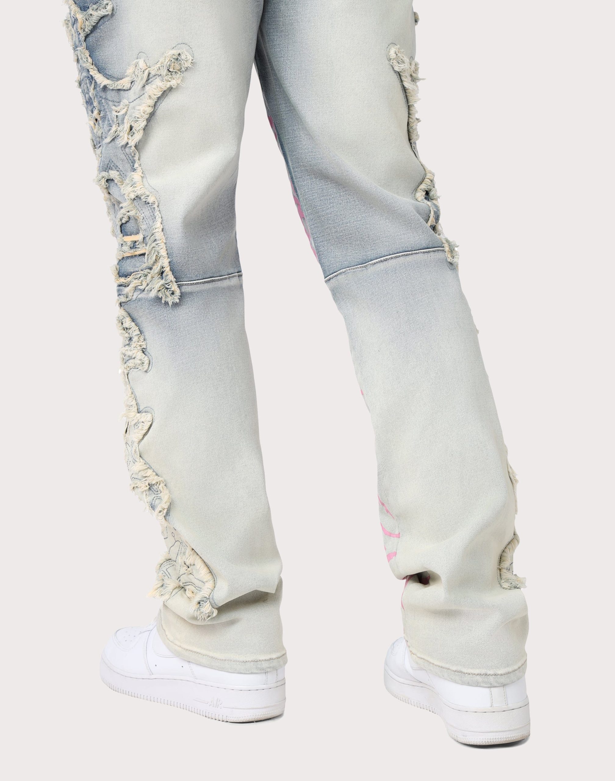 Grindhouse Slim Fit Thorn Distressed Denim Jeans - Image 7