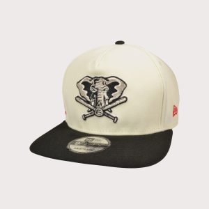 New Era MLB Oakland Athletics 9FIFTY A-Frame Chrome Logo Snapback Hat