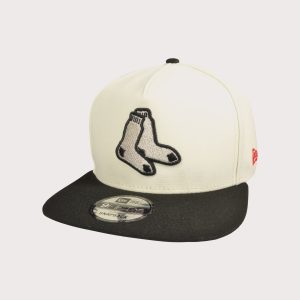 New Era MLB Boston Red Sox 9FIFTY A-Frame Chrome Logo Snapback Hat