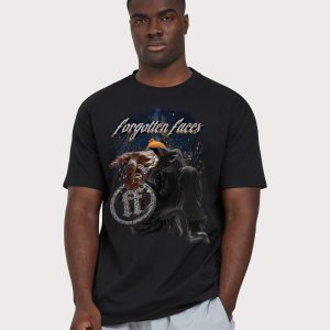 URBAN CLASSICS Forgotten Faces My Town Black Tee