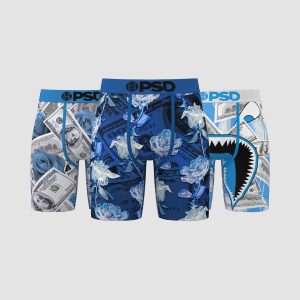 Psd Underwear The Blues Boxer Briefs 3-Pack