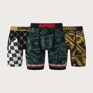 Psd Underwear Fortune Boxer Briefs 3-Pack