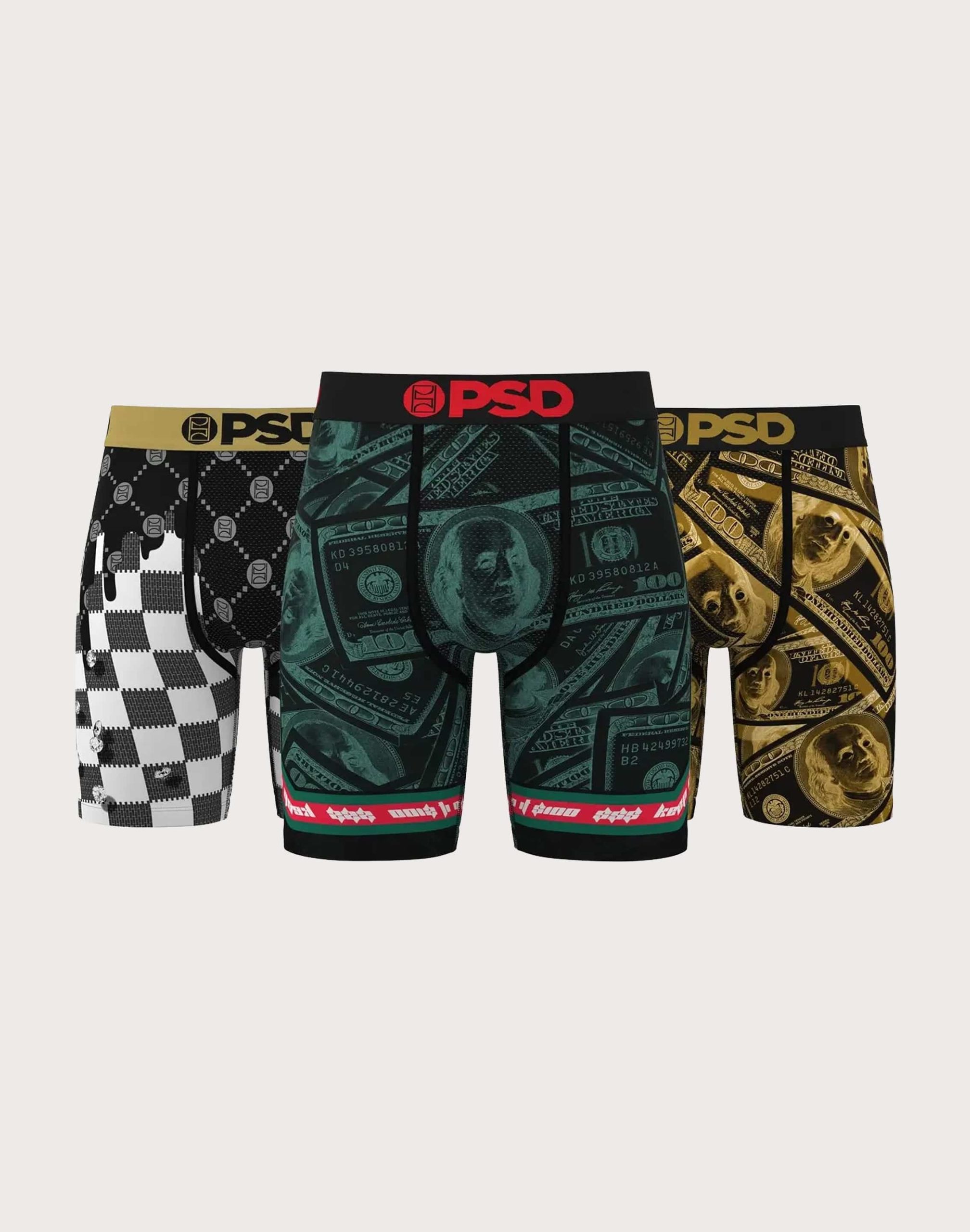 Psd Underwear Fortune Boxer Briefs 3-Pack