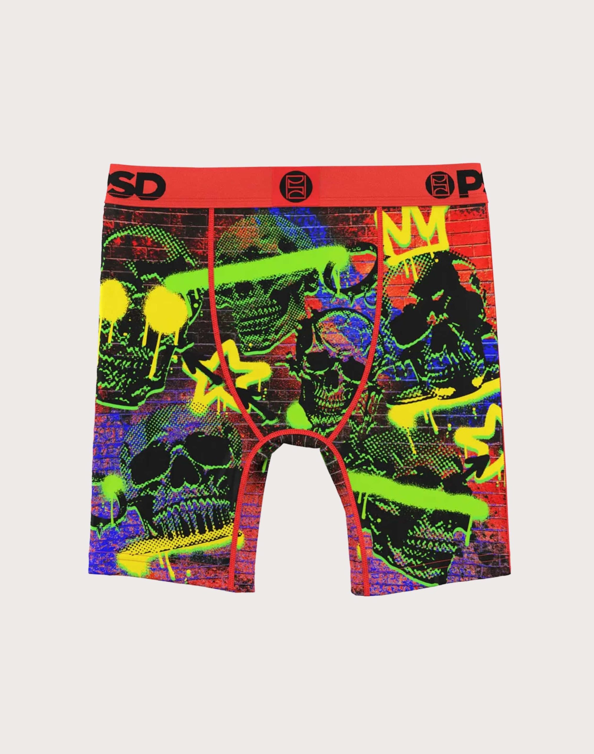 Psd Underwear Skull Drop Boxer Briefs Grade-School - Image 2
