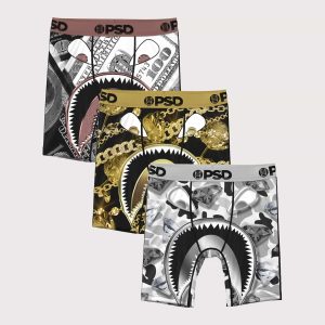 Psd Underwear Warface Metal Boxer Briefs 3-Pack Grade-School