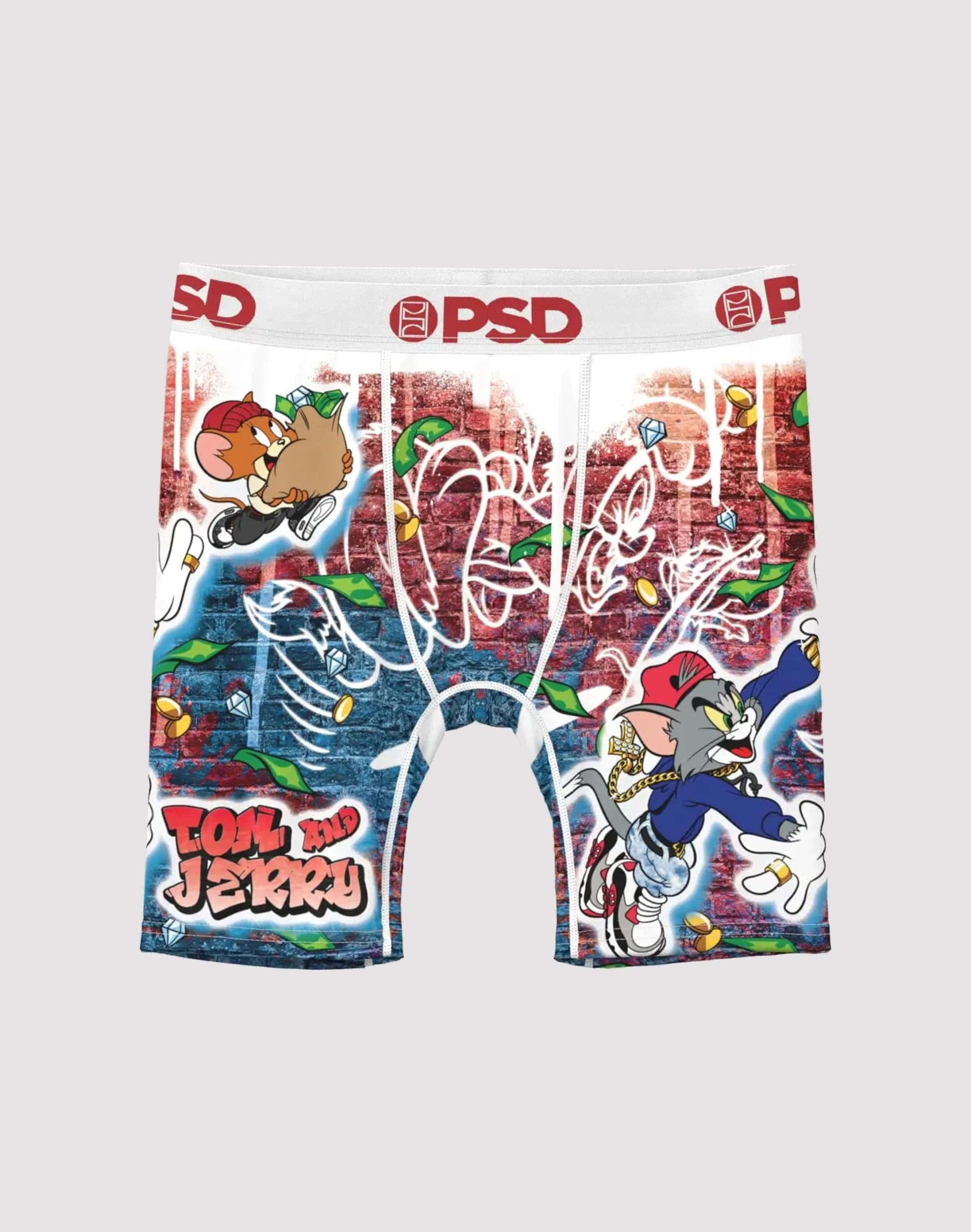 Psd Underwear Tom And Jerry Trap Boxer Briefs Grade-School