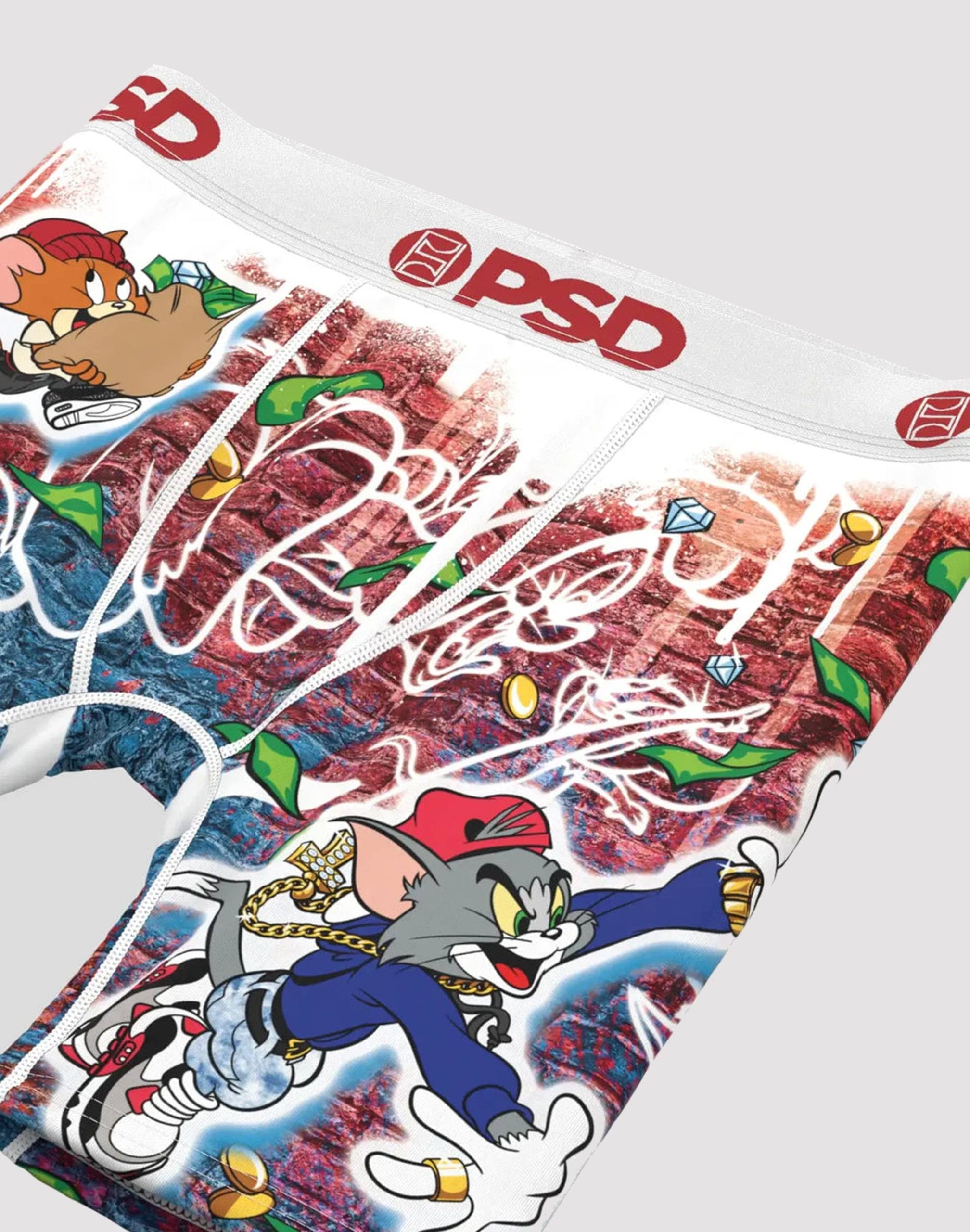 Psd Underwear Tom And Jerry Trap Boxer Briefs Grade-School - Image 3
