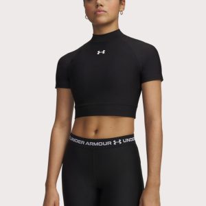 Under Armour HeatGear Cropped Mock-Neck Top
