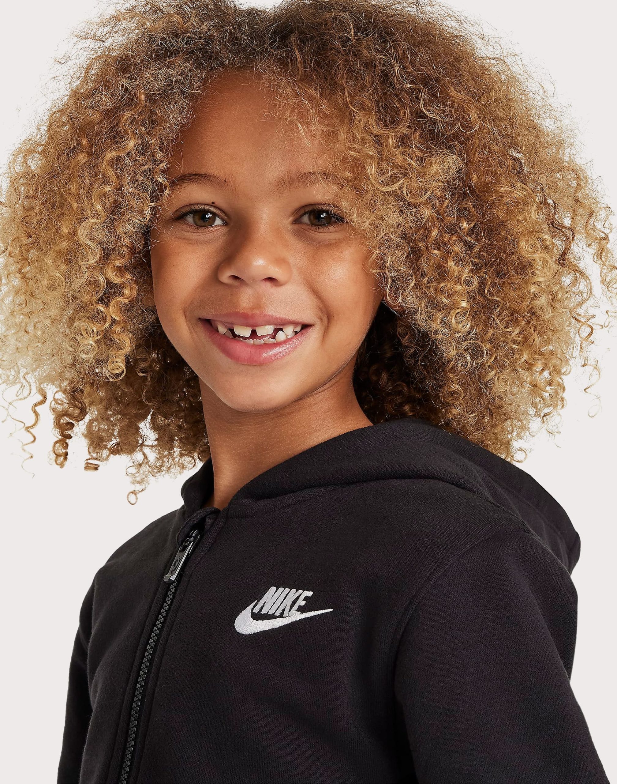 Nike Club Fleece Full-Zip Hoodie Pre-School - Image 3
