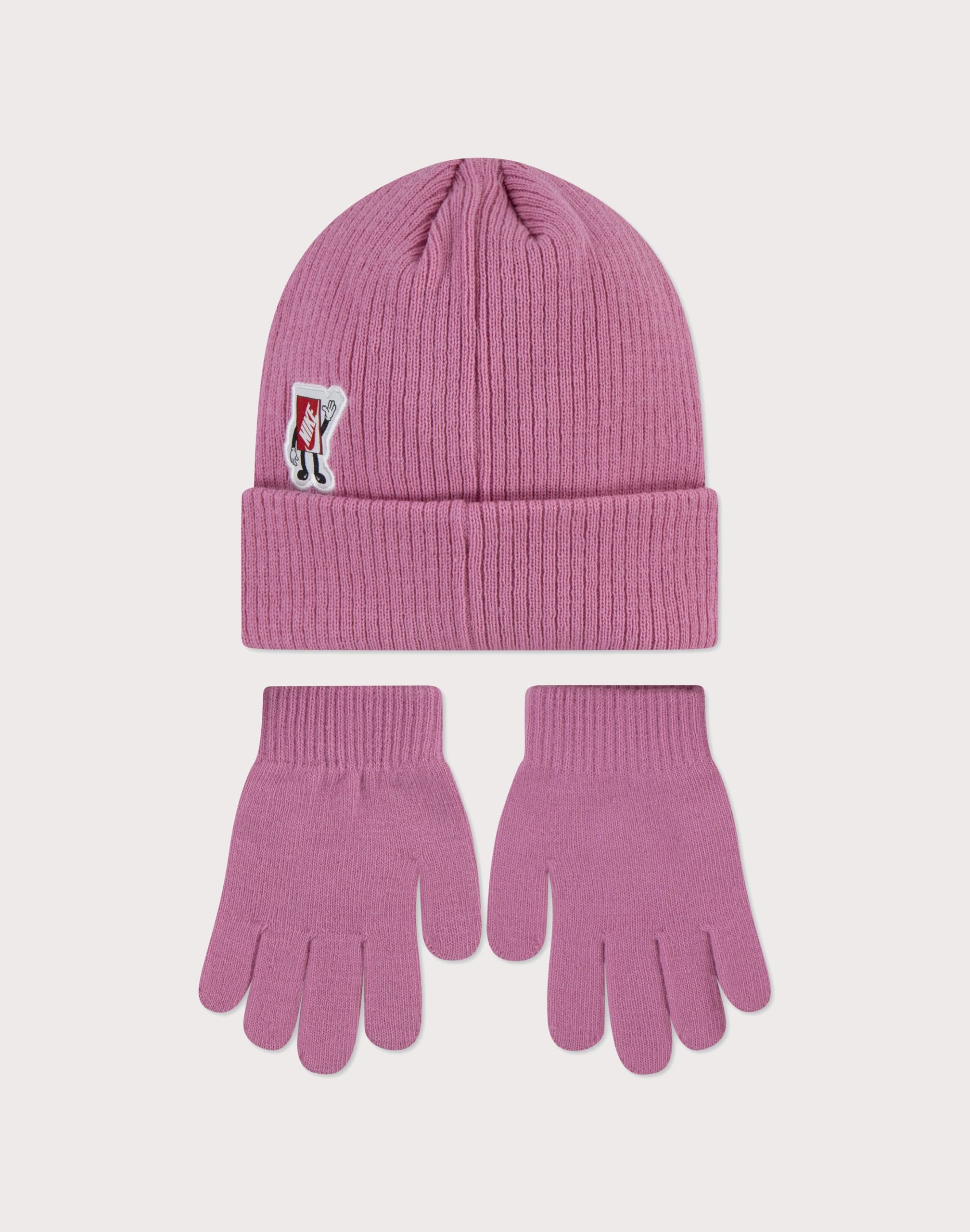 Nike Patch Beanie & Gloves Set - Image 2