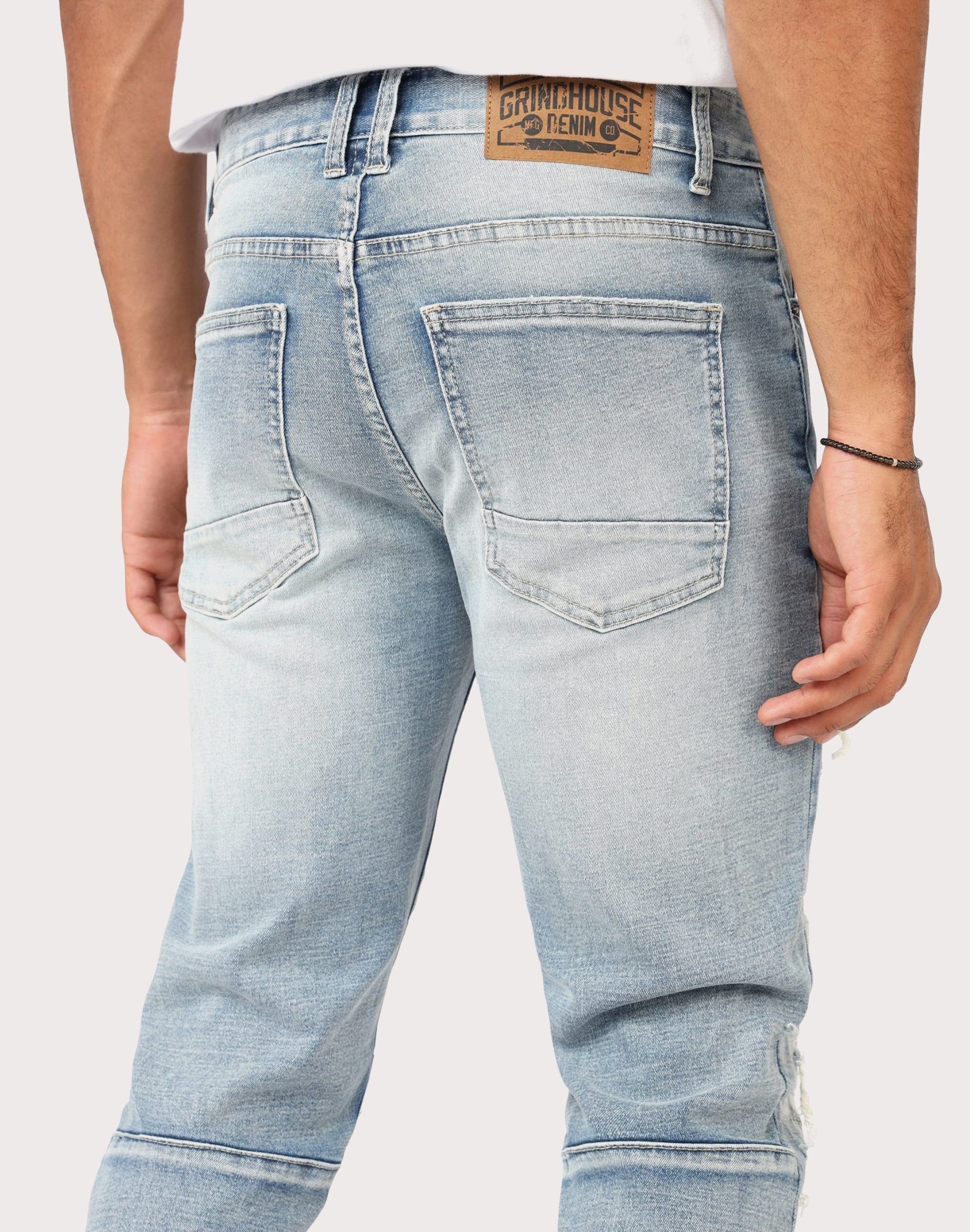 Grindhouse Ashley Slim Fit Heavy Distressed Denim Jeans - Image 4