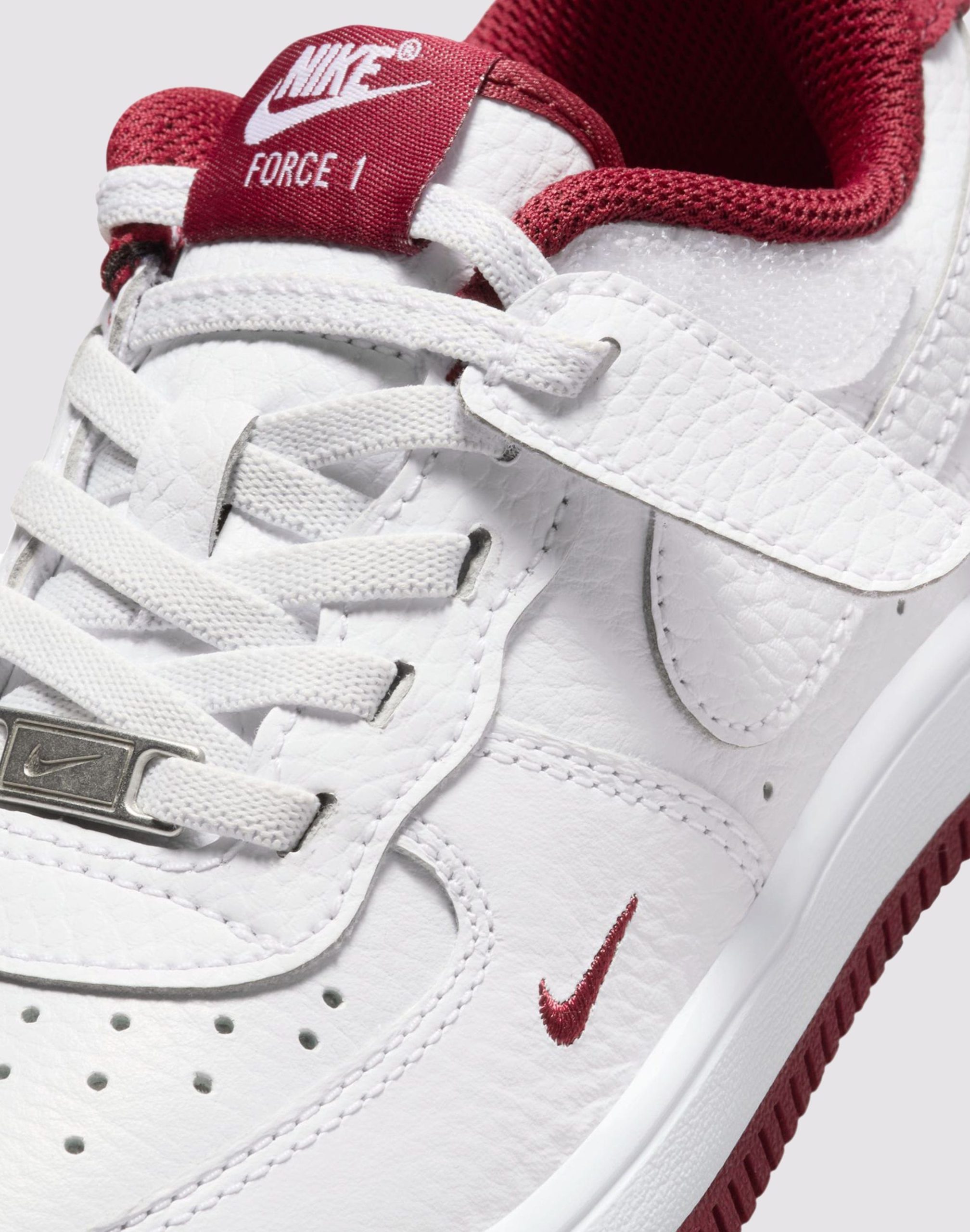 Nike Air Force 1 Low EasyOn LV8 3 Preschool Boys' White/Team Red - Image 6