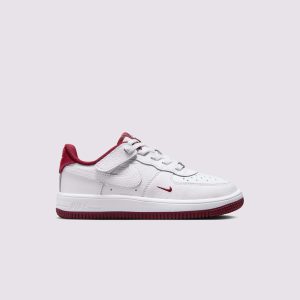 Nike Air Force 1 Low EasyOn LV8 3 Preschool Boys' White/Team Red