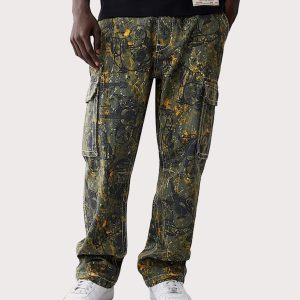 True Religion Buddha Camo Big T Cargo Pants