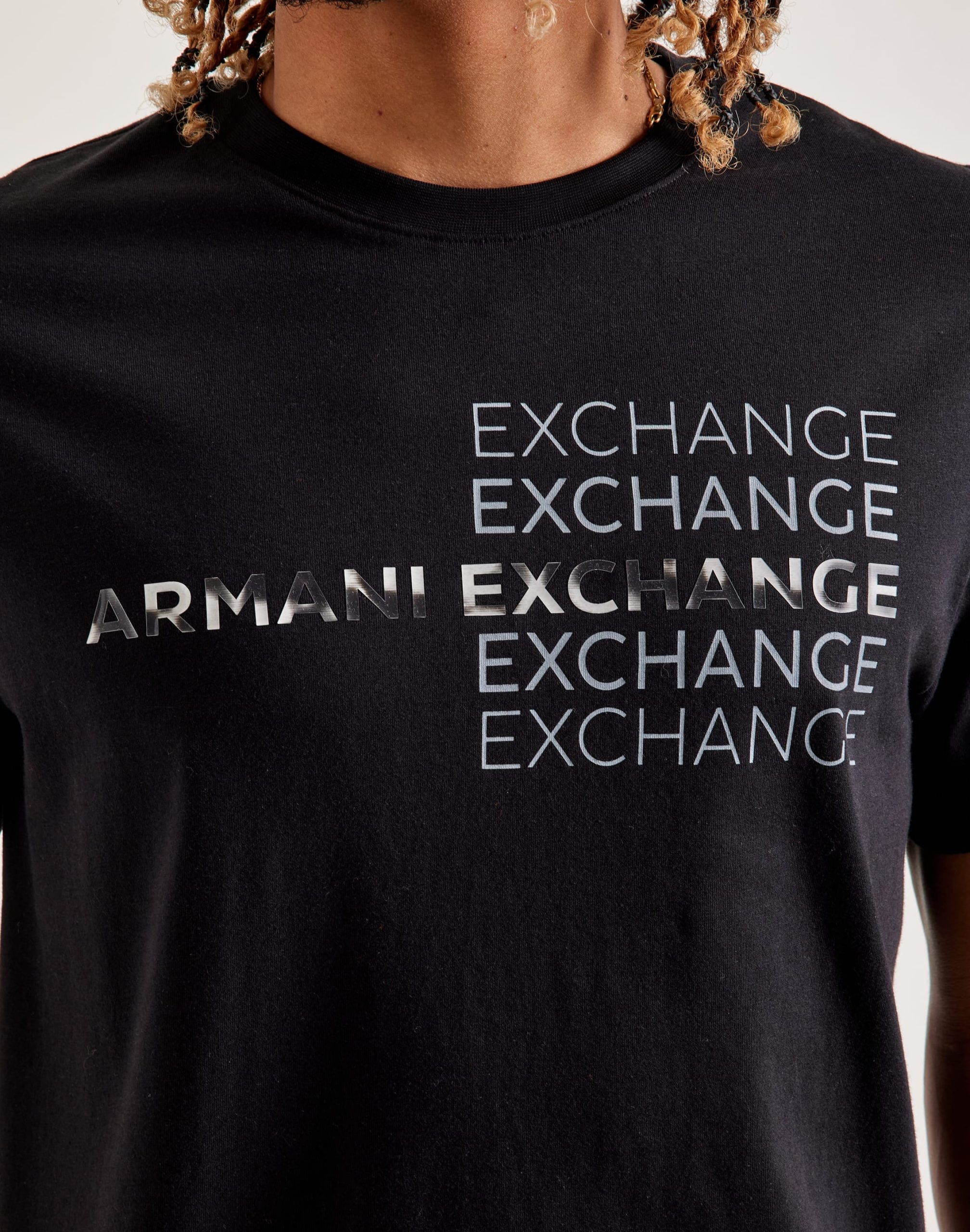 Armani Exchange Repeat Graphic Tee - Image 3