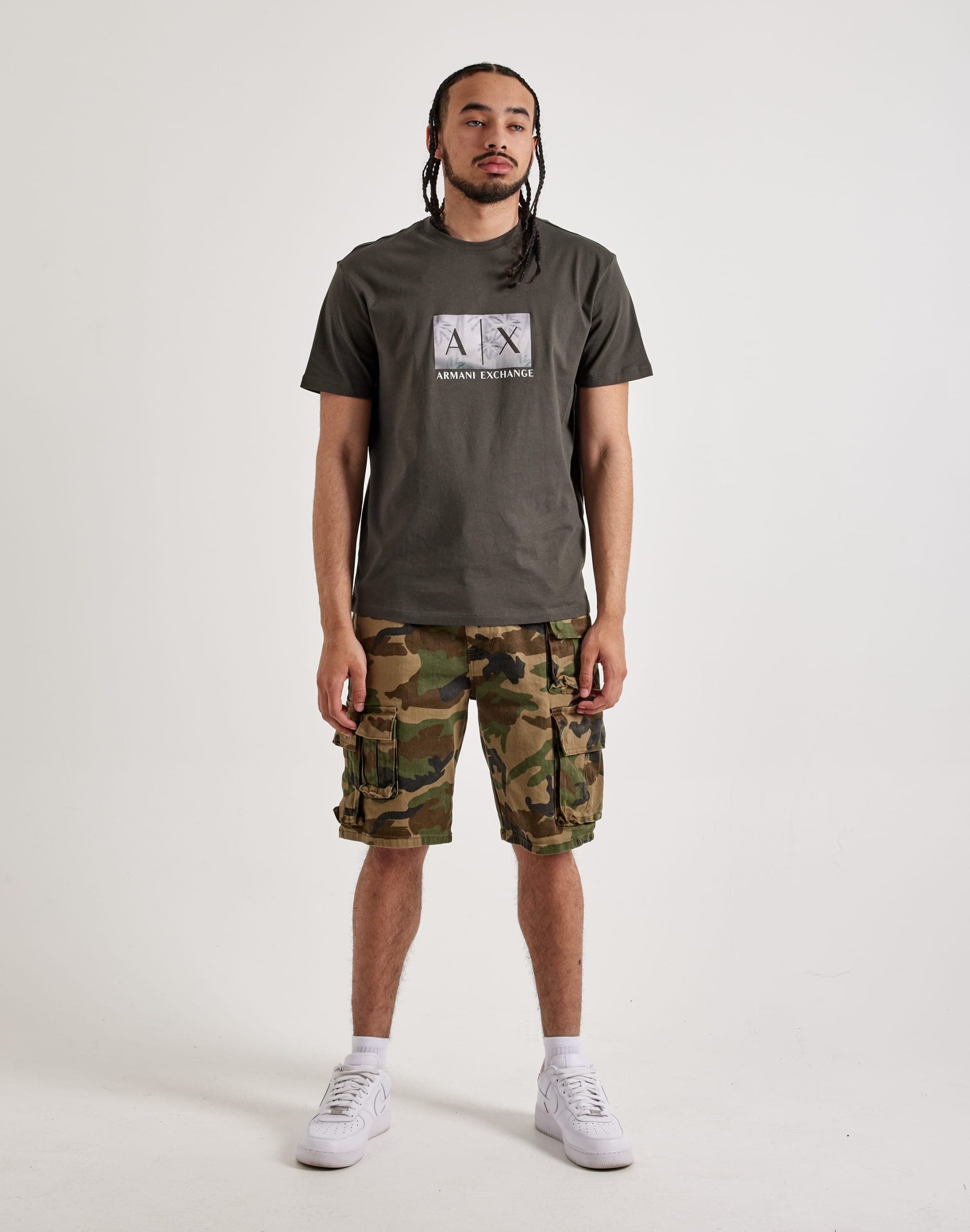 Armani Exchange Palm Box Logo Tee - Image 4