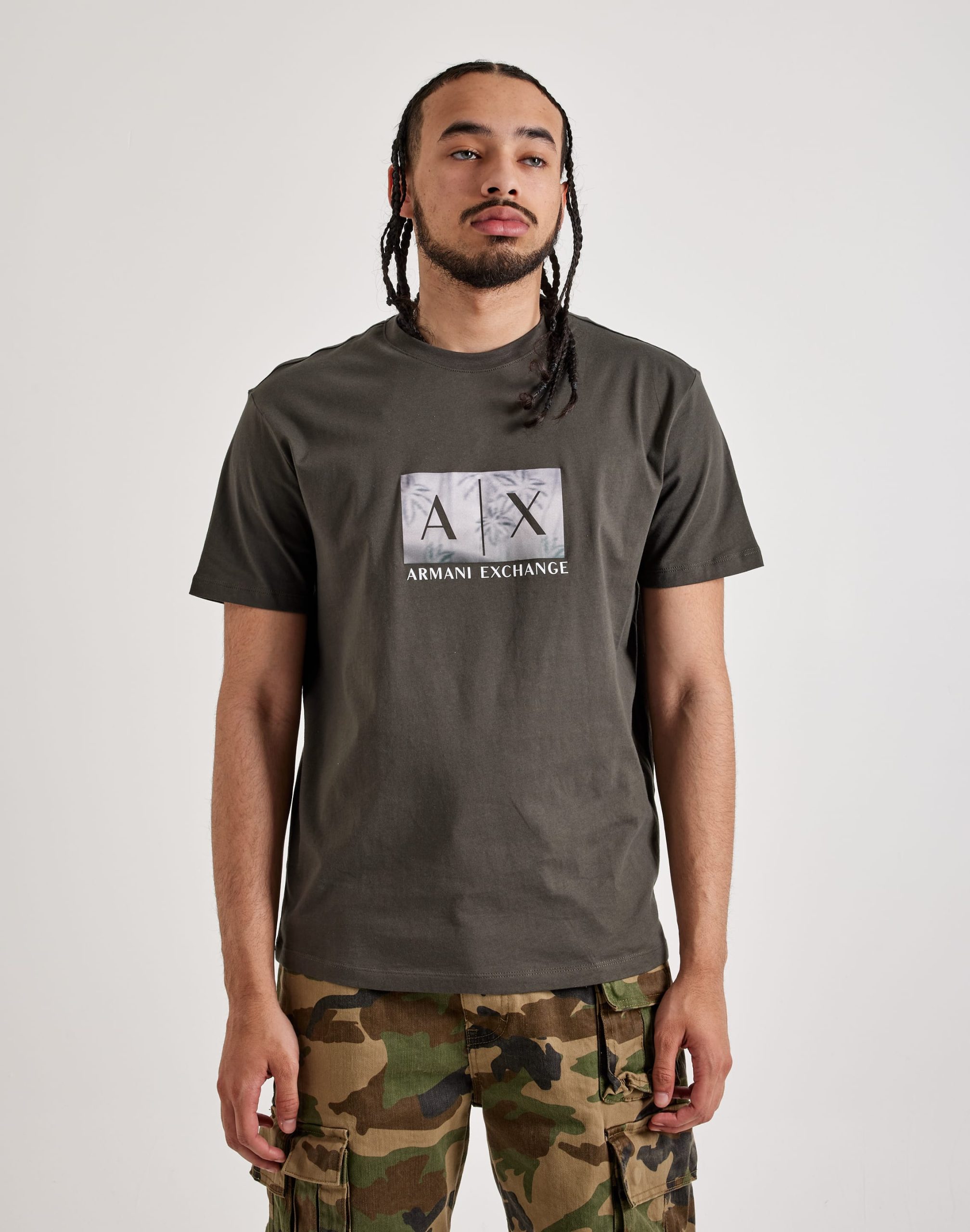Armani Exchange Palm Box Logo Tee
