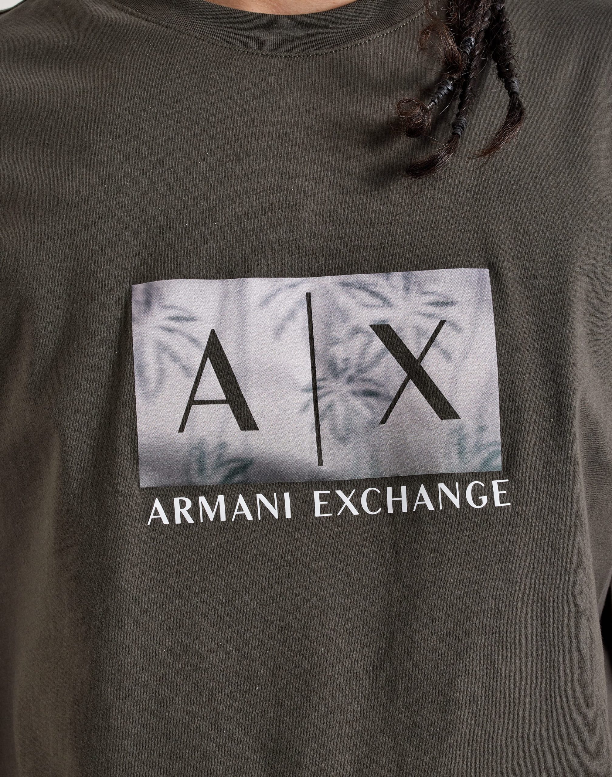 Armani Exchange Palm Box Logo Tee - Image 2