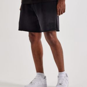 Armani Exchange Embroidered Logo Fleece Shorts