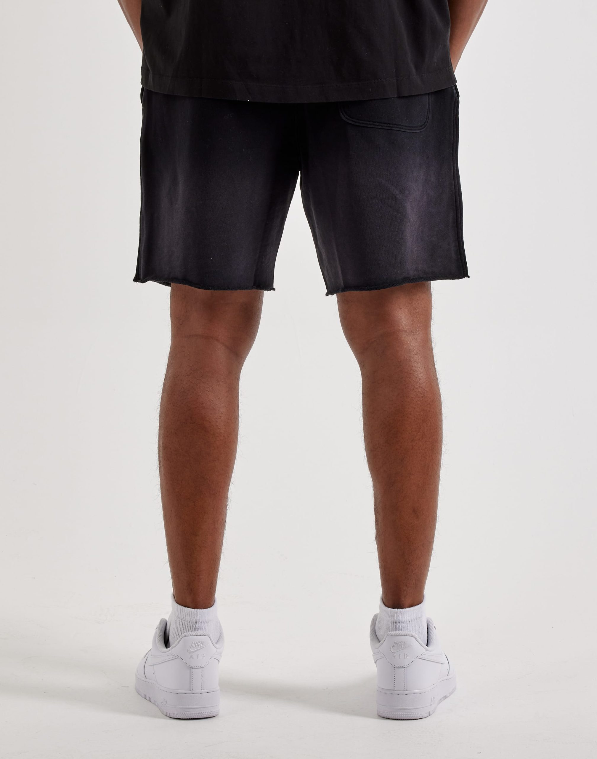 Armani Exchange Embroidered Logo Fleece Shorts - Image 4