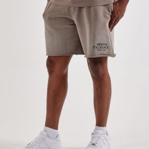 Armani Exchange Embroidered Logo Fleece Shorts