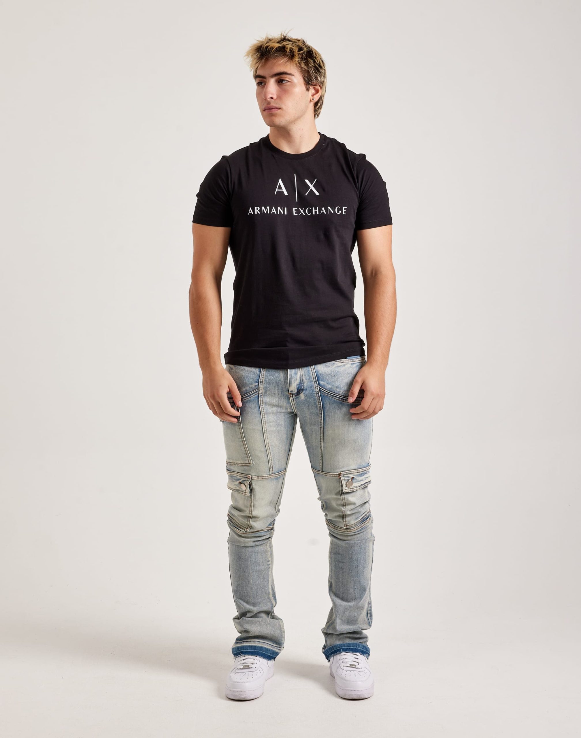 Armani Exchange Mini Icon Logo Tee - Image 4