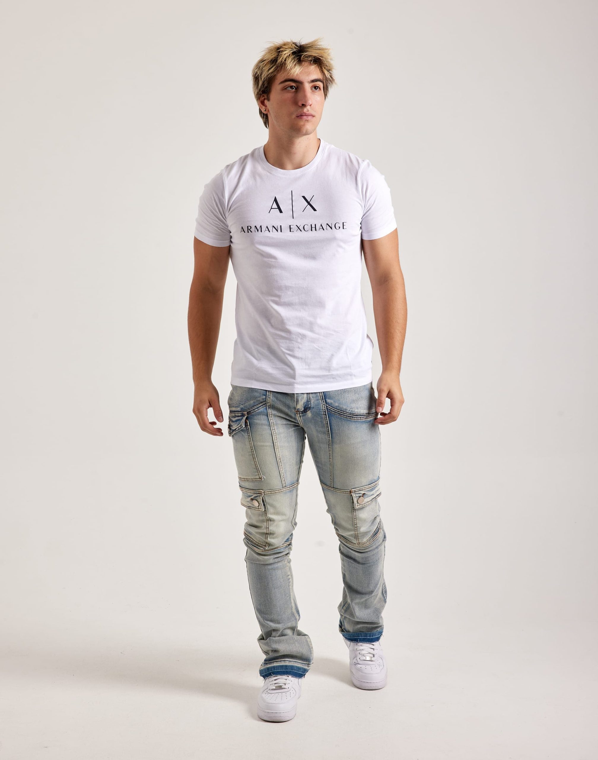 Armani Exchange Mini Icon Logo Tee - Image 4