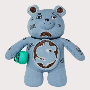Sprayground Denim Moneybear Backpack