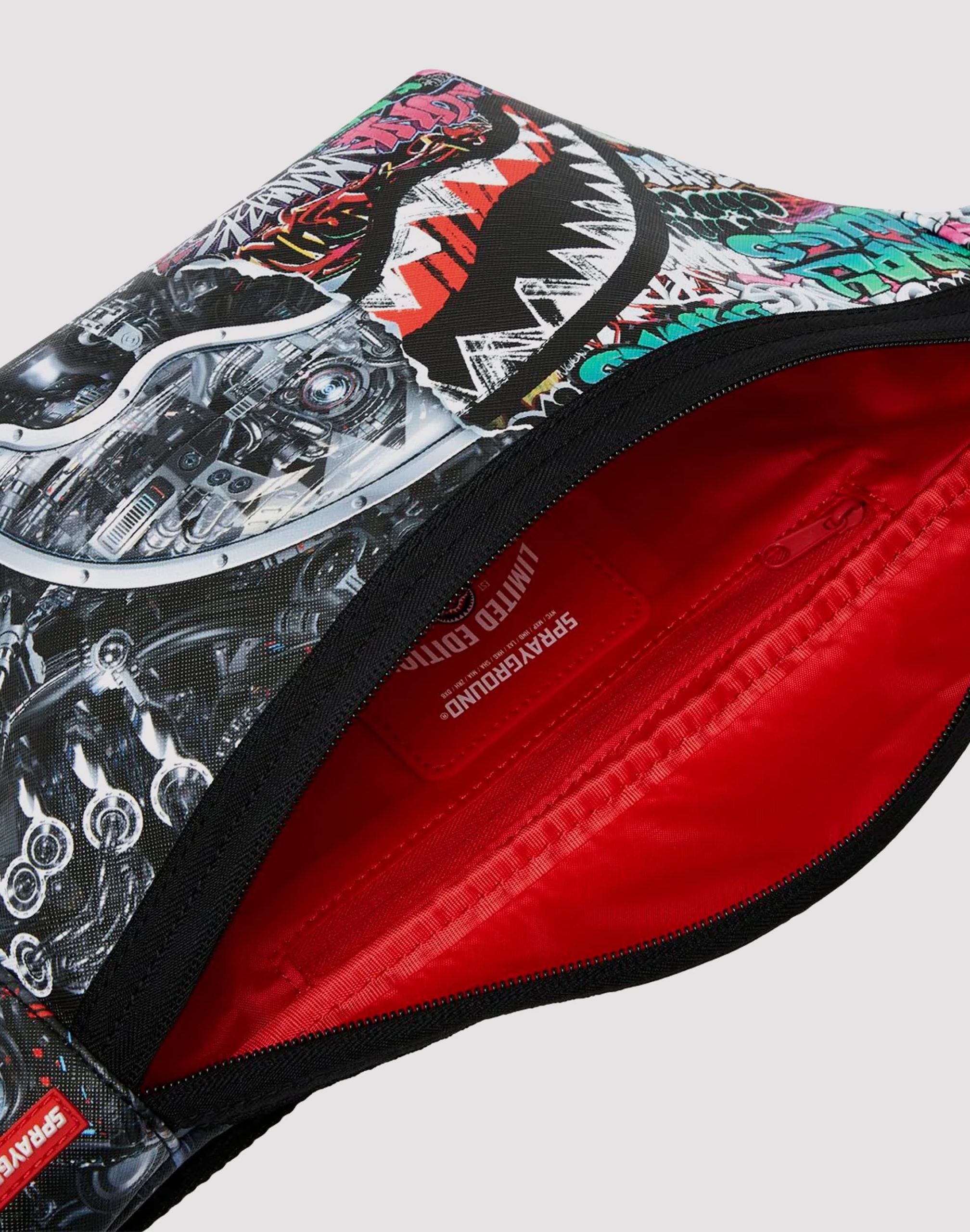 Sprayground Split Cybershark Crossbody Bag - Image 2