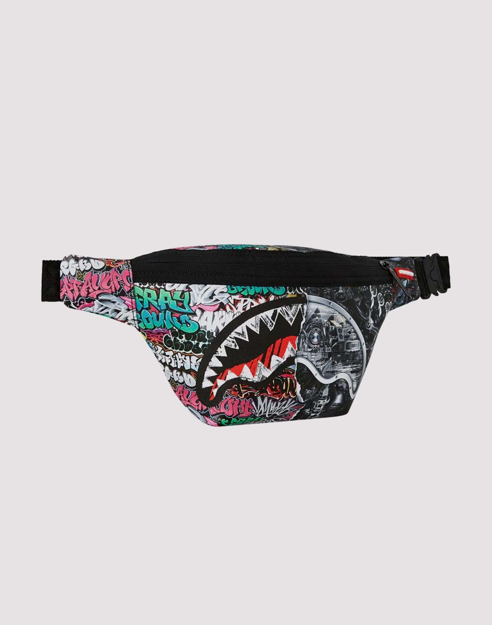 Sprayground Split Cybershark Crossbody Bag - Image 4