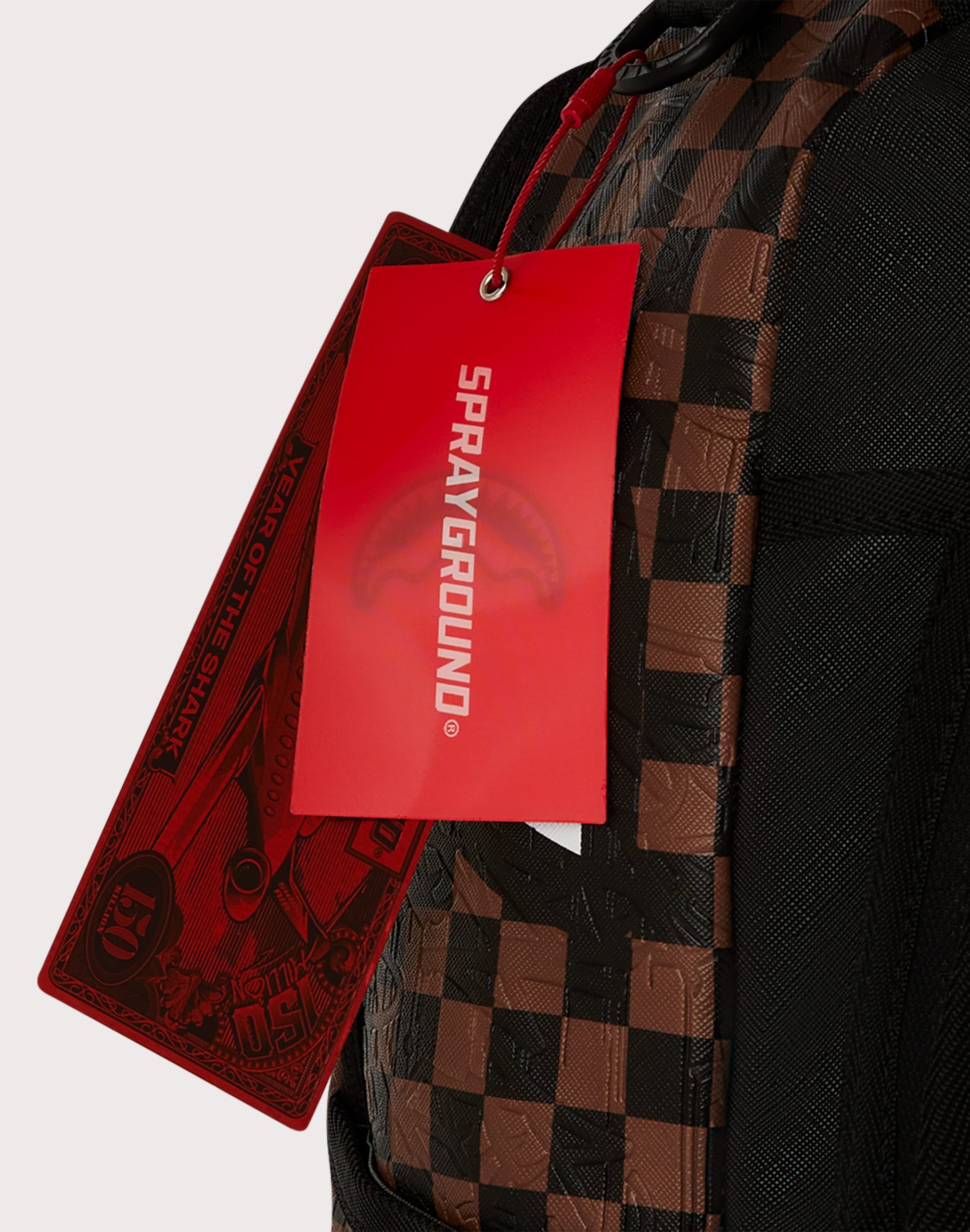 Sprayground Checkered Shark Backpack - Image 10