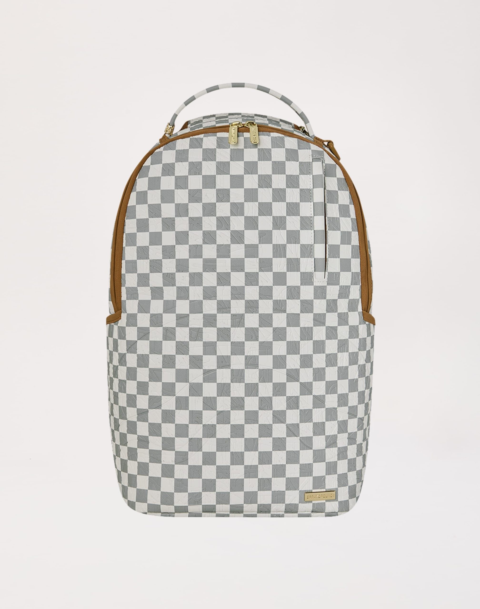 Sprayground Graffiti Embossed Check Backpack
