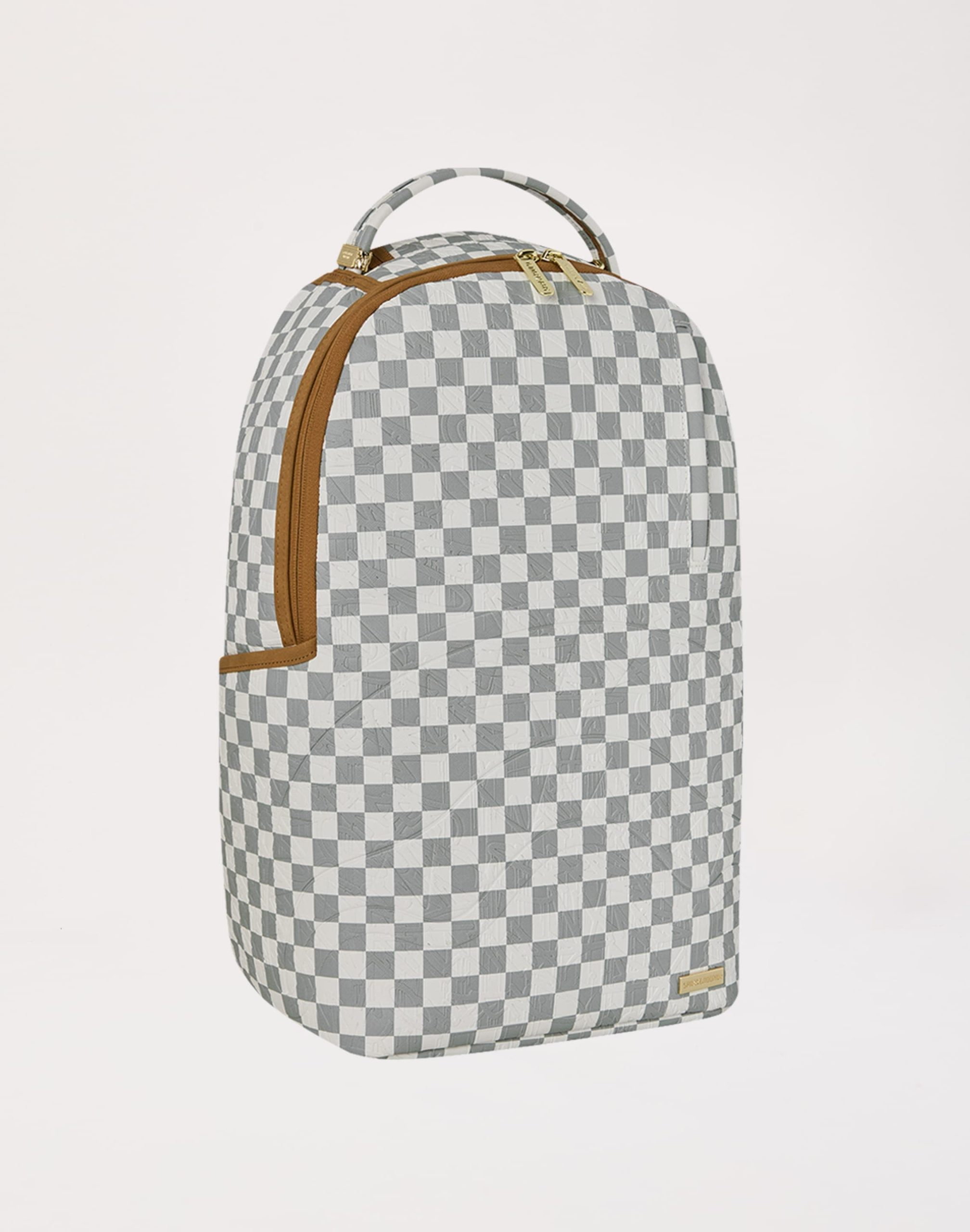 Sprayground Graffiti Embossed Check Backpack - Image 2