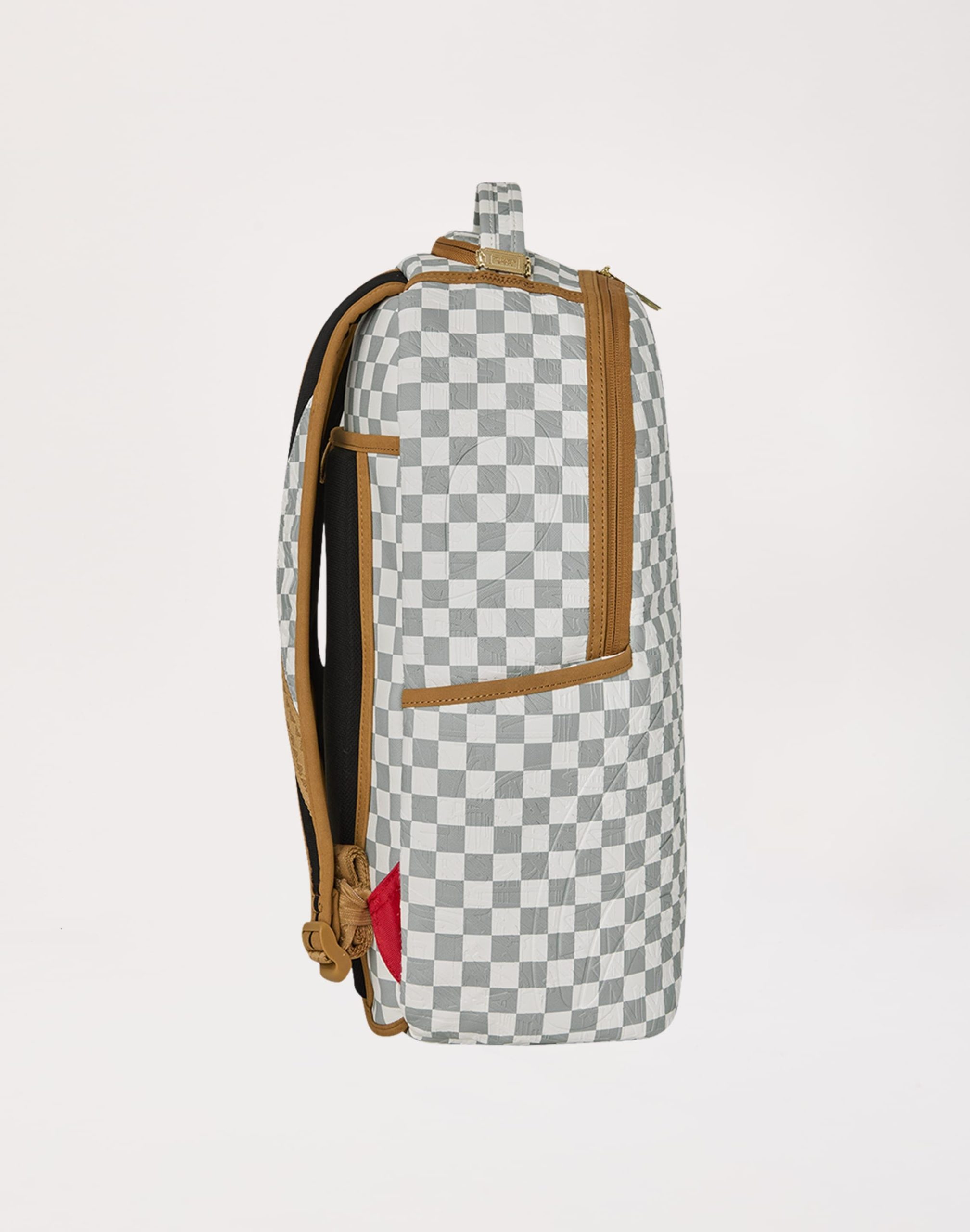 Sprayground Graffiti Embossed Check Backpack - Image 3