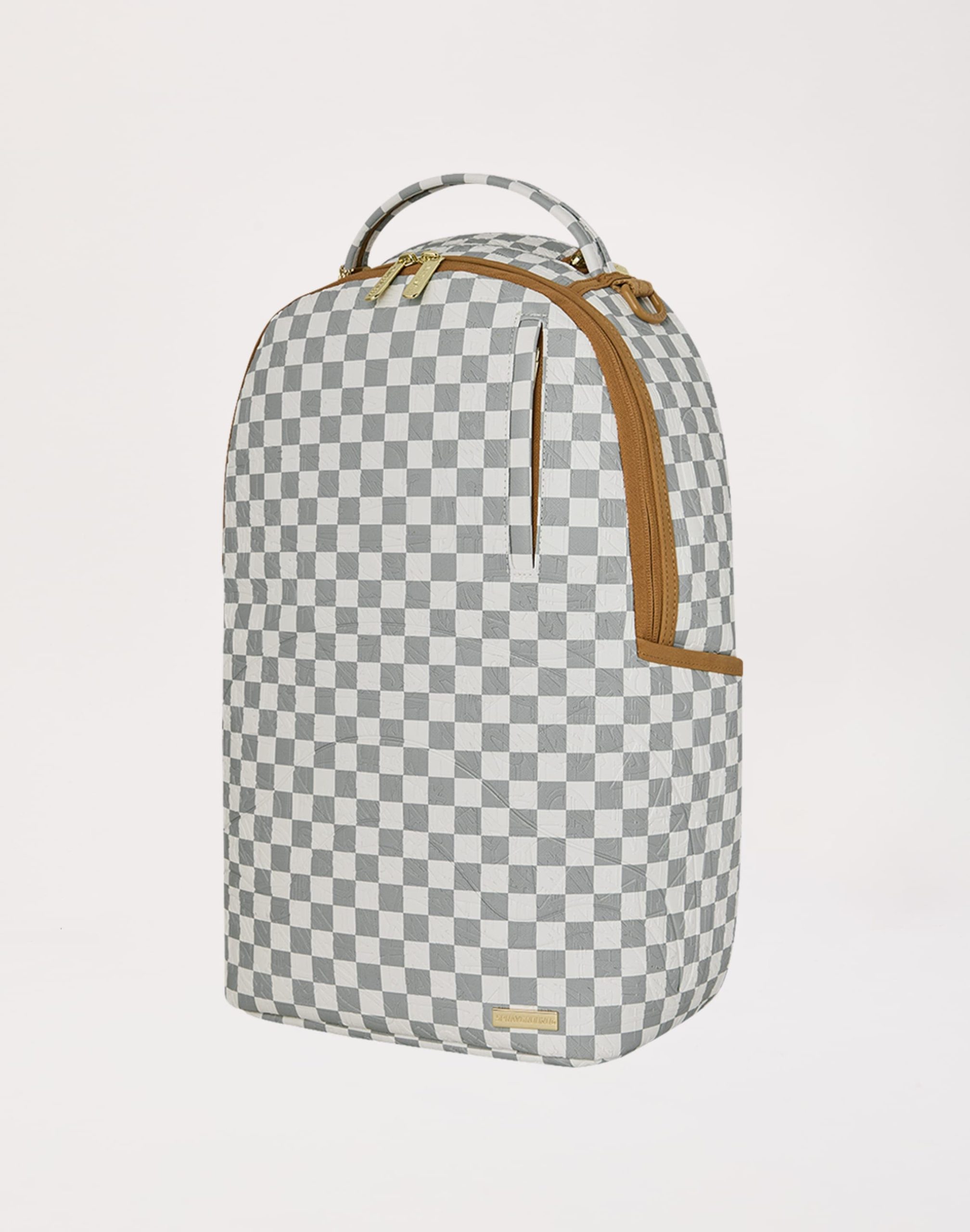 Sprayground Graffiti Embossed Check Backpack - Image 5