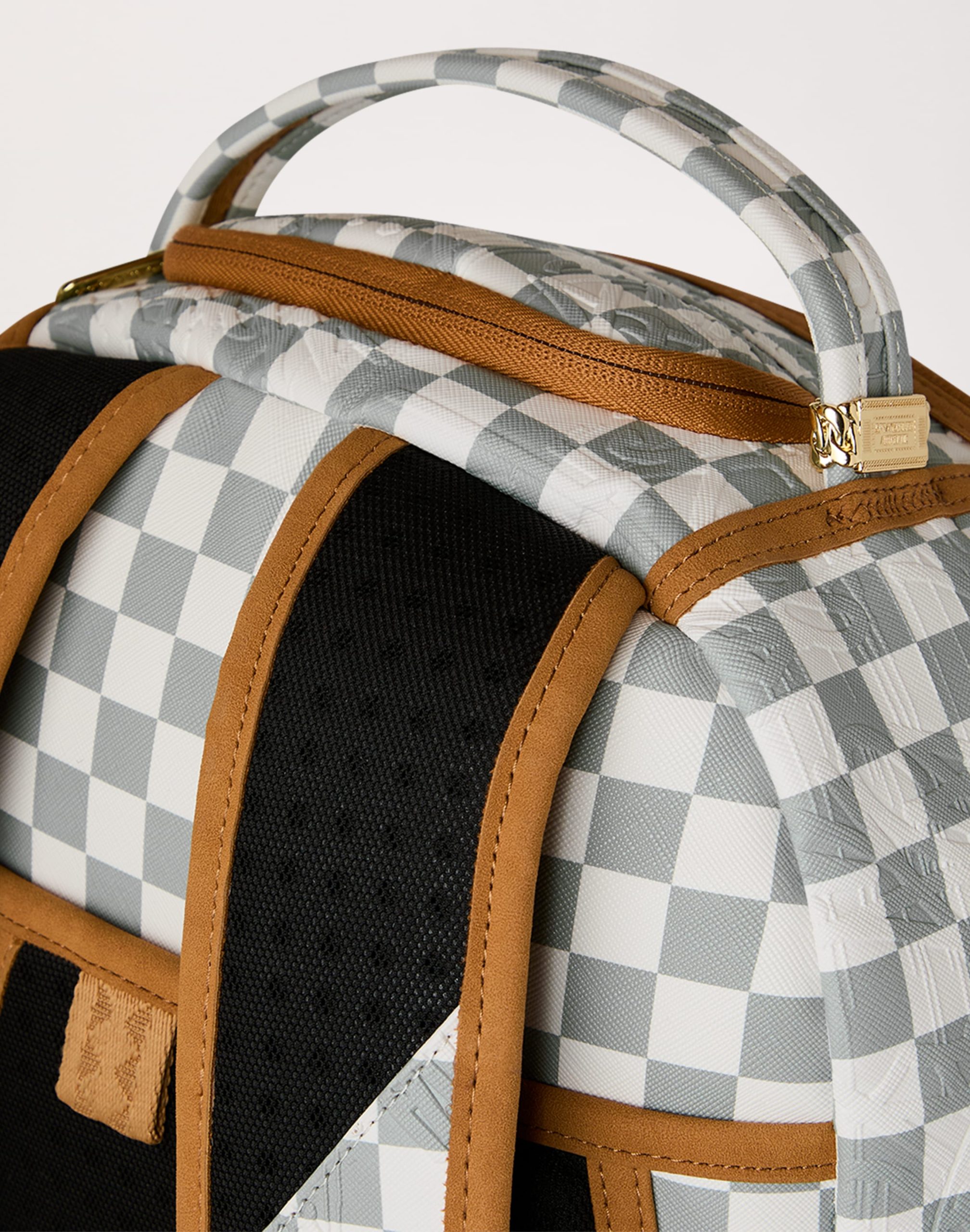 Sprayground Graffiti Embossed Check Backpack - Image 7