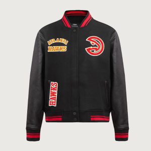 Pro Standard NBA Atlanta Hawks Retro Classic Rib Wool Varsity Jacket
