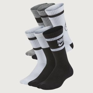 Nike Everyday Cushioned Crew Socks 6-Pack Grade-School