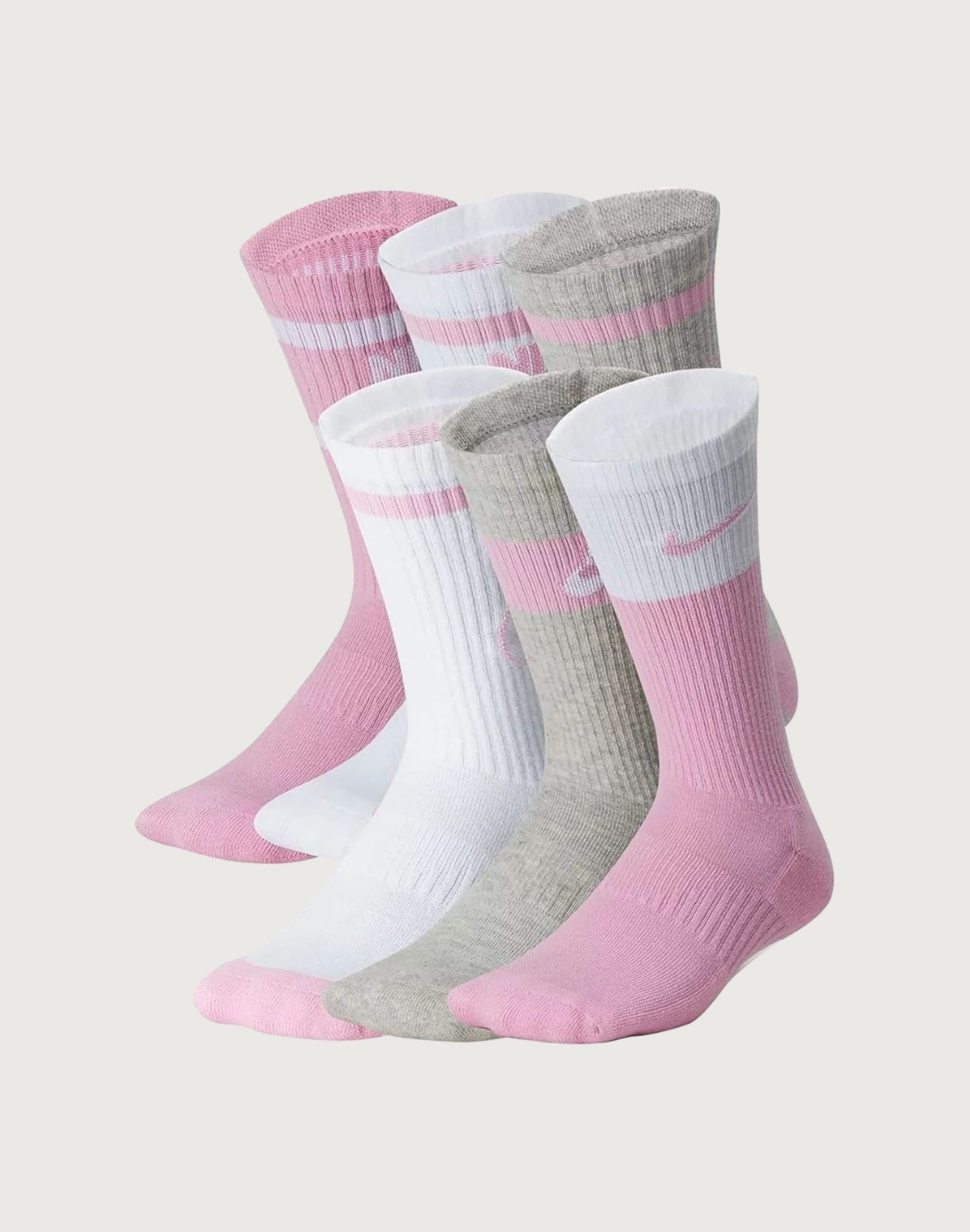 Nike Everyday Cushioned Crew Socks 6-Pack Grade-School
