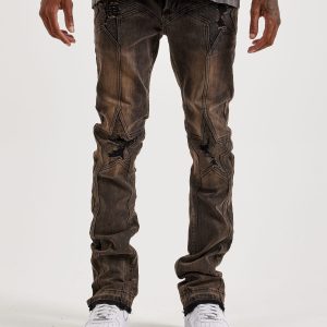 WAIMEA Stacked Moto Star Denim Jeans