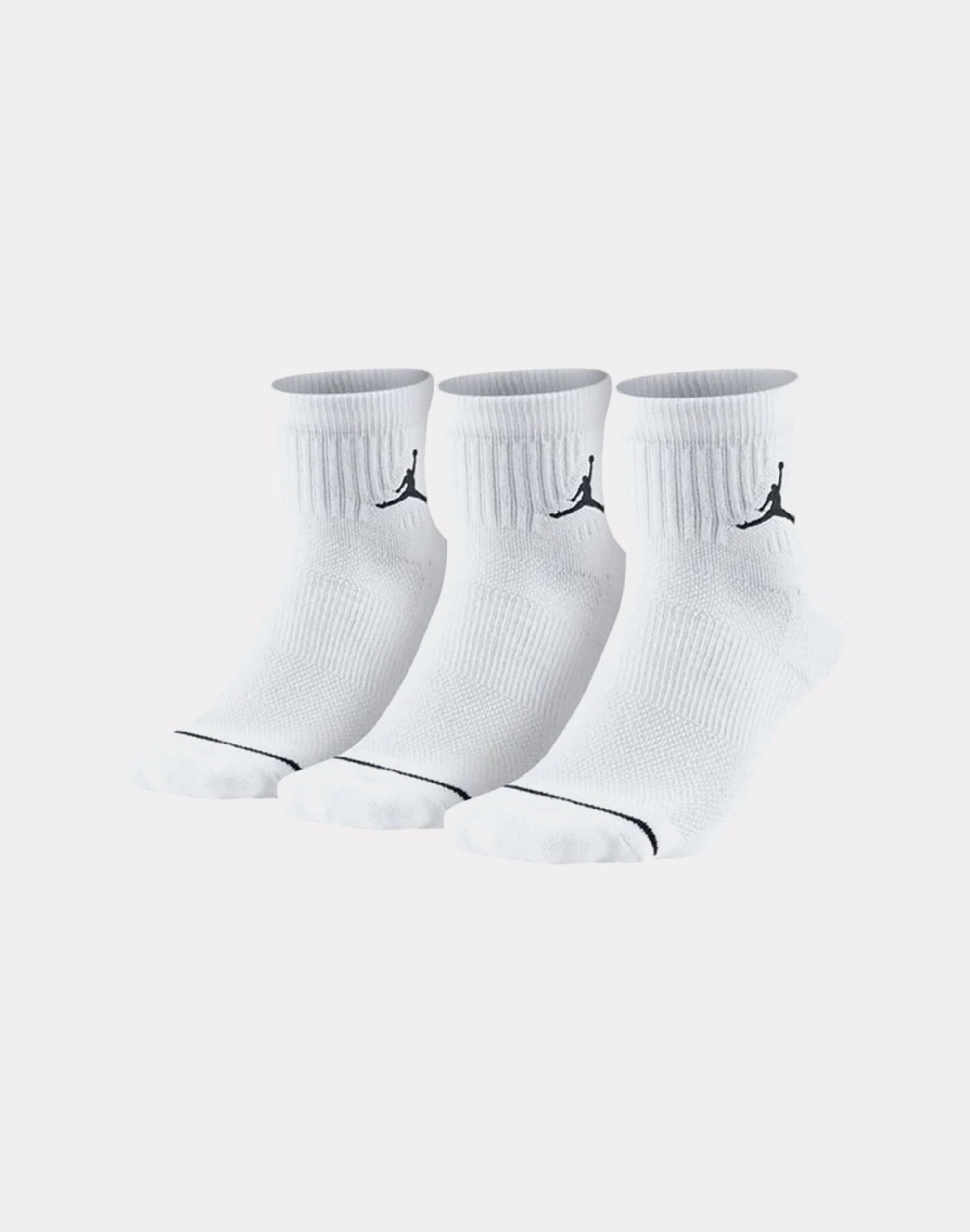 Jordan 3-Pack Jumpman High-Intensity Quarter Socks
