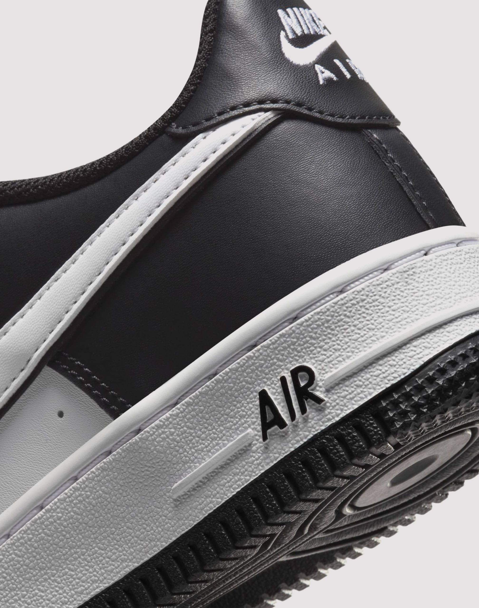 Nike Air Force 1 LV8 2 Grade School Kids' Black/White - Image 7