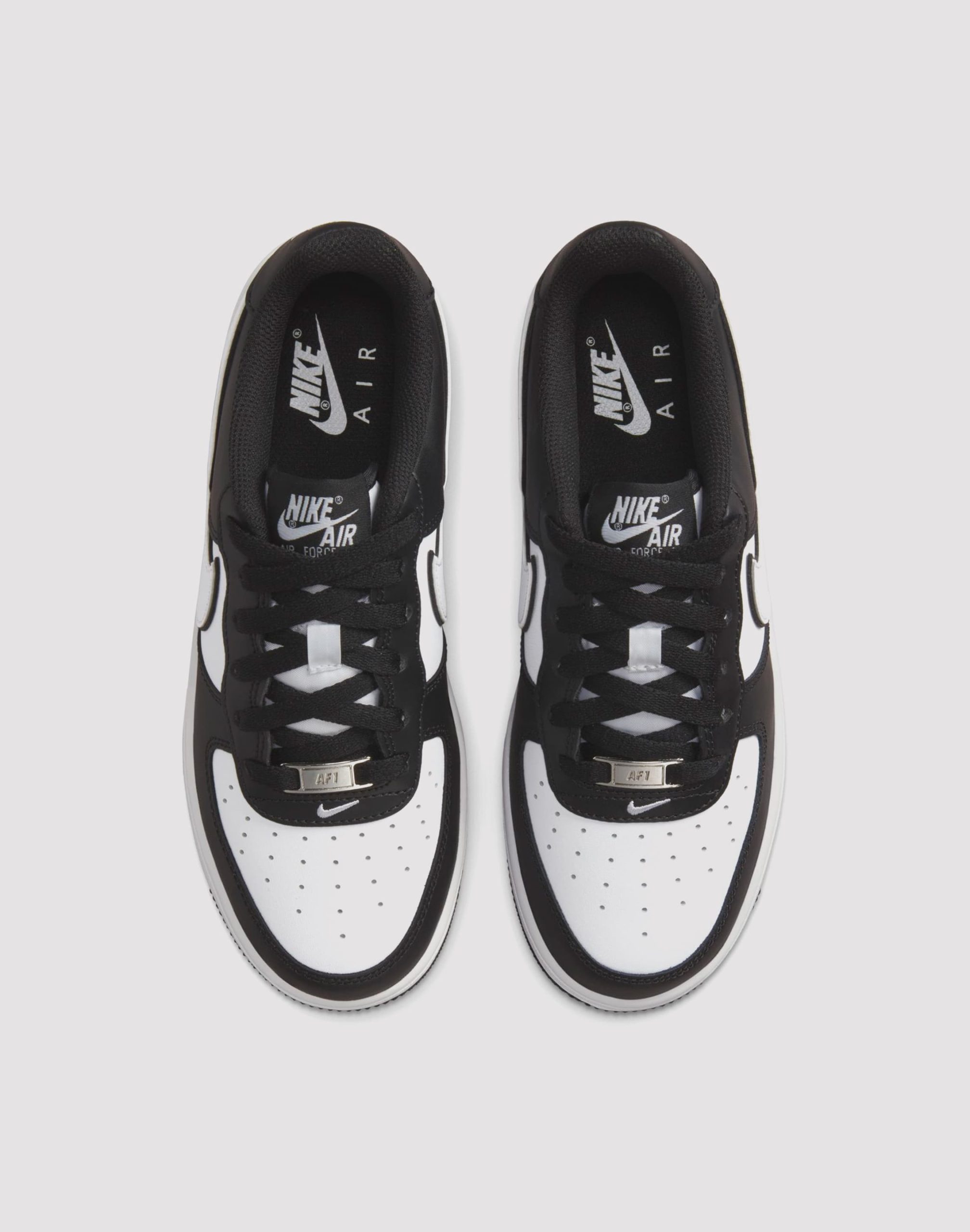Nike Air Force 1 LV8 2 Grade School Kids' Black/White - Image 4