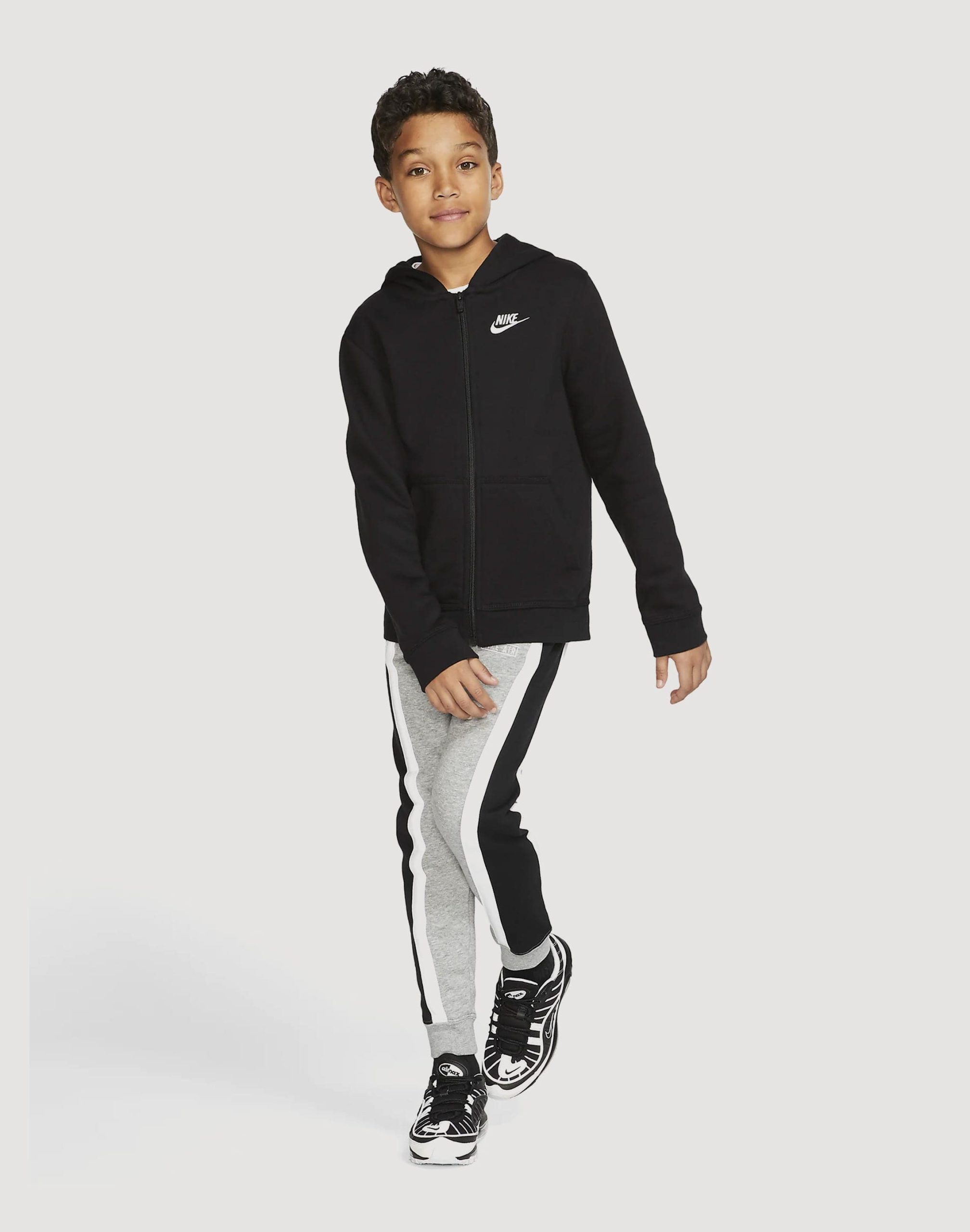 Nike Club Fleece Full-Zip Hoodie Grade-School - Image 5