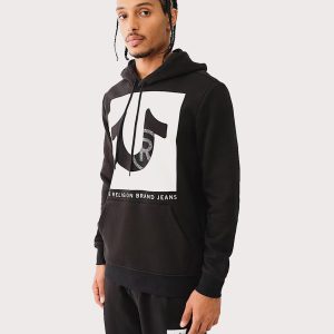 True Religion Crystal Stud Fleece Hoodie